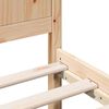 vidaXL Bed Frame Brown 135 x 190 cm Solid Pine wood