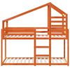 vidaXL Bunk Bed without Mattress Wax Brown 90x190 cm Single Solid Wood Pine