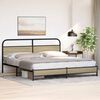 vidaXL Metal Bed Frame without Mattress Sonoma Oak 193x203 cm