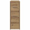 vidaXL Narrow Bathroom Cupboard with Wheels Artisian Oak Engineered Wood