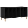 vidaXL Record Cabinet Black Oak 100 x 38 x 48 cm Engineered Wood