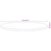 vidaXL Table Top &Oslash;90x3.8 cm Round Solid Wood Acacia
