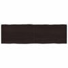 vidaXL Table Top Dark Brown 200x60x(2-6) cm Treated Solid Wood Live Edge