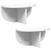 vidaXL Wall Shelf Wall-Mounted 2 pcs White 38 x 19 x 19 cm