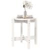 vidaXL Coffee Table White &Oslash; 42.5x45 cm Solid Wood Pine