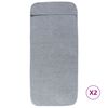 vidaXL Beach Towels 2 pcs Grey 60x135 cm Fabric 400 GSM