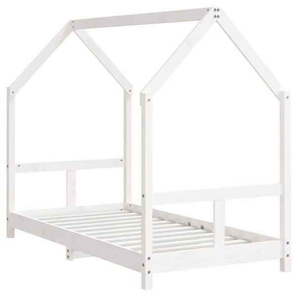 vidaXL Kids Bed Frame White 80x160 cm Solid Wood Pine