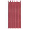 vidaXL Voile Curtains with Loops 2 pcs Wine Red 140x225 cm