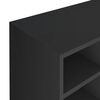 vidaXL Shoe Rack Engineered Wood 92x30x67.5 cm Black