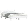 vidaXL Bed Frame with LED without Mattress White 140x190 cm