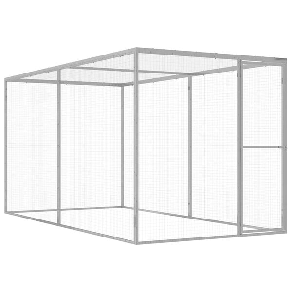 vidaXL Cat Cage 3x1.5x1.5 m Galvanised Steel