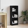 vidaXL Bookcase Black Oak 40x24x109 cm Engineered Wood