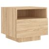 vidaXL Bedside Cabinets with LED Lights 2 pcs Sonoma Oak 40x39x37 cm