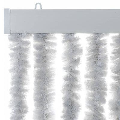vidaXL Fly Curtain Grey 90x220 cm Chenille