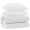 vidaXL Duvet with Pillows with Pillow 3 pcs White Microfiber