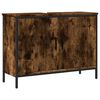 vidaXL Bathroom Sink Cabinet Smoked Oak 80x30x60 cm Engineered Wood