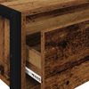vidaXL End Table with Drawer Old Wood 100 x 36 x 75 cm Engineered Wood