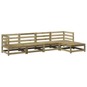 vidaXL 5 Piece Garden Sofa Set Impregnated Wood Pine