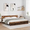 vidaXL Bed Frame with Headboard Old Wood 180 x 200 cm Engineered Wood