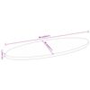 vidaXL Table Top 90x40x2.5 cm Oval Solid Wood Mango