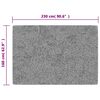 vidaXL Rug Washable 160x230 cm Anthracite