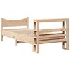 vidaXL Bed Frame with Headboard 90x200 cm Solid Wood Pine