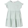 Kids'Dress with Ruffle Sleeves Mint 128