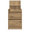 vidaXL Bedside Cabinet with 2 Drawers Artisan Oak 38x34x80 cm