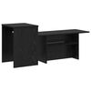 vidaXL Console Table Black Oak 91.5 x 35 x 38.5 cm Engineered Wood