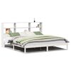 vidaXL Bookcase Bed without Mattress White 180x200 cm Solid Wood Pine