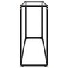 vidaXL Console Table Transparent 140x35x75 cm Tempered Glass