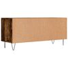 vidaXL TV Cabinet Smoked Oak 100x34.5x44.5 cm Engineered Wood