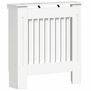 vidaXL Radiator Cover High Gloss White 78 x 19 x 81.5 cm