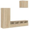 vidaXL 4 Piece TV Wall Units Sonoma Oak Engineered Wood