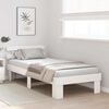 vidaXL Bed Frame with Headboard White 100 x 200 cm Solid Pine Wood