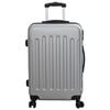 vidaXL Suitcase Set 3 pcs Silver 50 x 31 x 78 cm ABS Plastic and Steel