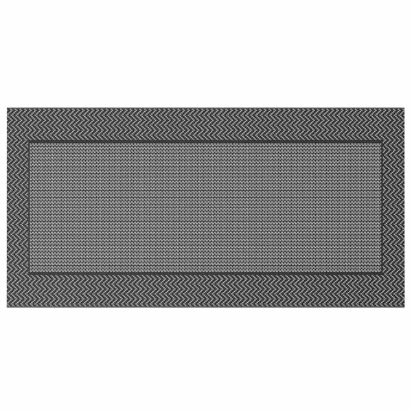 vidaXL Outdoor Rug ARAKIL Black and grey 300 x 600 cm PP