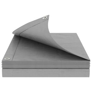 vidaXL Tarpaulin with Eyelets Light Grey 2 x 3 m 90 gsm PE