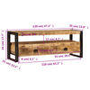 vidaXL TV Cabinet 120x35x45 cm Solid Mango Wood