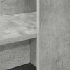 vidaXL Desk with Shelf Concrete Grey 122 x 67 x 145 cm Engineered Wood