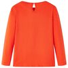 Kids' T-shirt with Long Sleeves Dark Orange 128