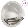 vidaXL Air Vent Covers 8 pcs Silver 150 mm Stainless Steel