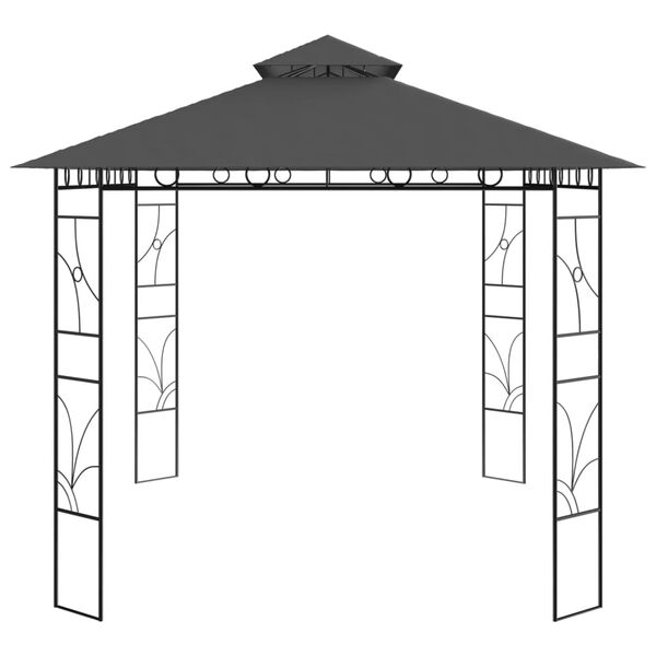 vidaXL Gazebo 4x3x2.7 m Anthracite 160 g/m²