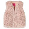 Kids' Vest Faux Fur Light Pink 92