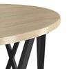vidaXL Nesting Side Table 3 pcs Sonoma Oak Engineered Wood and Steel