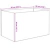 vidaXL Aquarium with Storage Transparent 50 x 30 x 30 cm Glass