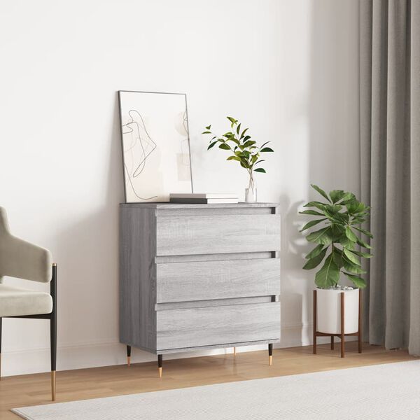 vidaXL Sideboard Grey Sonoma 60x35x70 cm Engineered Wood