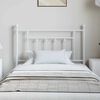 vidaXL Metal Headboard White 100 cm