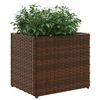 vidaXL Garden Planter Brown 36x30x32 cm Poly Rattan