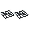 vidaXL Pavement Moulds 2 pcs 40x40x4 cm Plastic